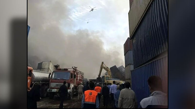 اطلاعیه کمیته بررسی علل حادثه آتش‌سوزی در بندر شهید رجایی