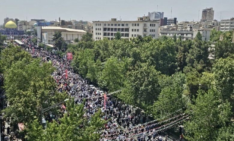 راهپیمایی همدلی و ایستادگی در تهران