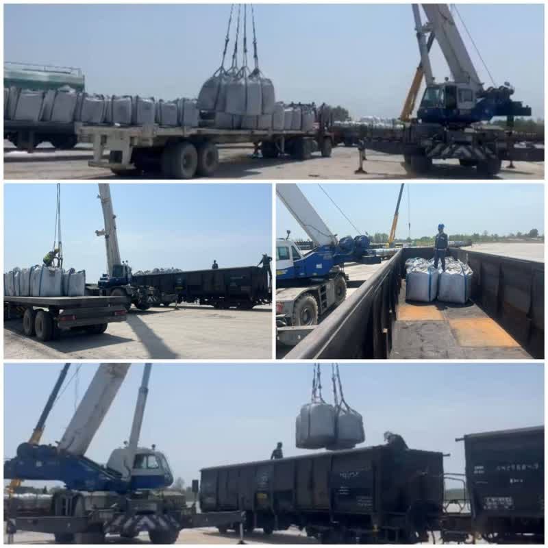 آغاز بارگیری آزمایشی زغال‌کُک در بندر کاسپین