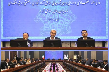 نشست هم اندیشی وزیر امور اقتصاد و دبیرشورایعالی مناطق آزاد با مدیران عامل مناطق