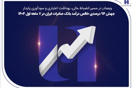 جهش ۸۲ درصدی خالص درآمد بانک صادرات ایران در ۷ ماهه اول ۱۴۰۴