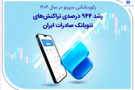 رشد ۹۴۴ درصدی تراکنش‌های نئوبانک صادرات ایران