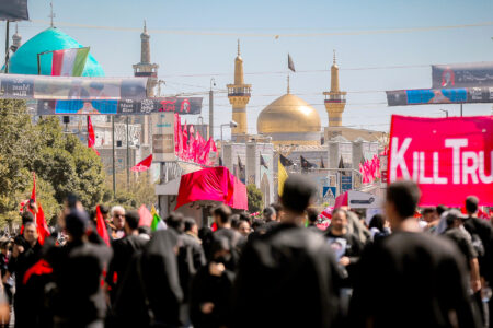 کربلا و مشهد برای آقای شهید ایران یکصدا شدند