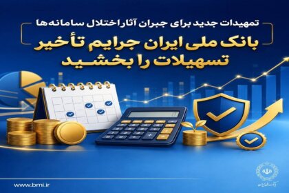 بانک ملی ایران جرایم تأخیر تسهیلات را بخشید